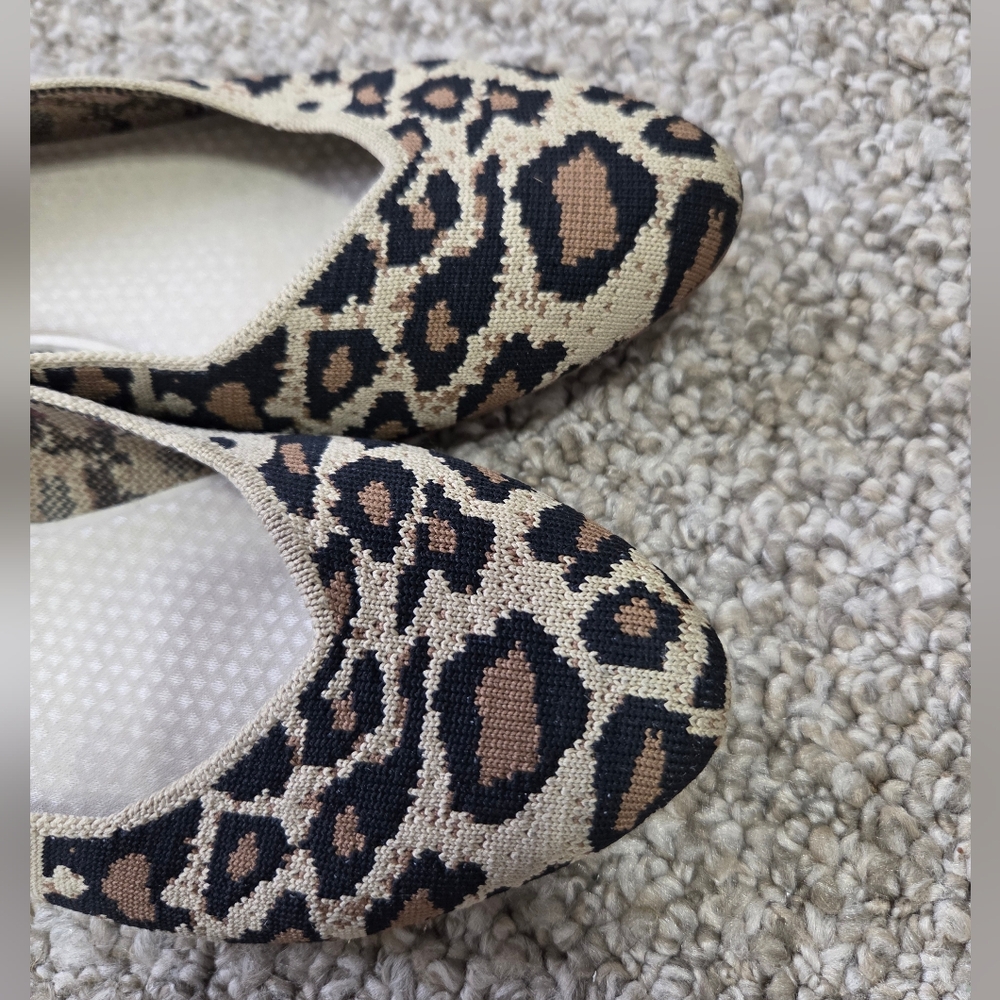 Sketchers Air Cooled Cleo Claw-Some Baklet Flats Cheetah Animal Print Sz 7 - Picture 5 of 11